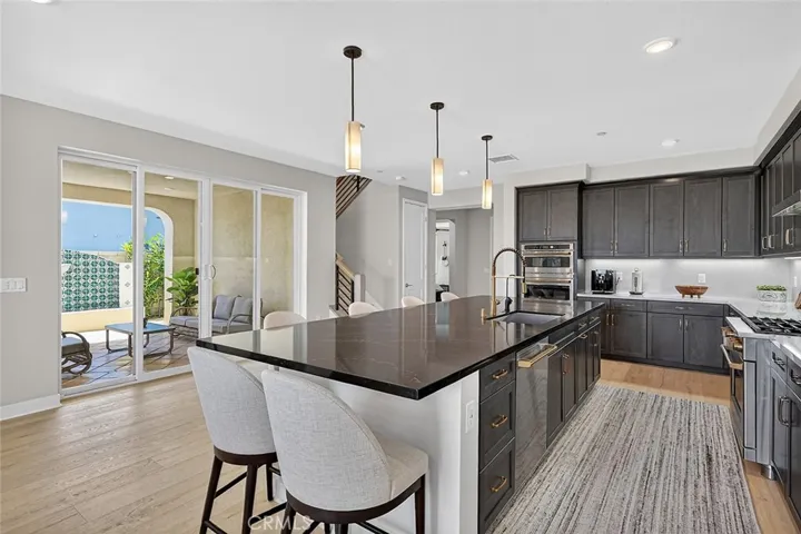 Spacious, light and bright with the outdoors just steps away with a wonderful waterfall.