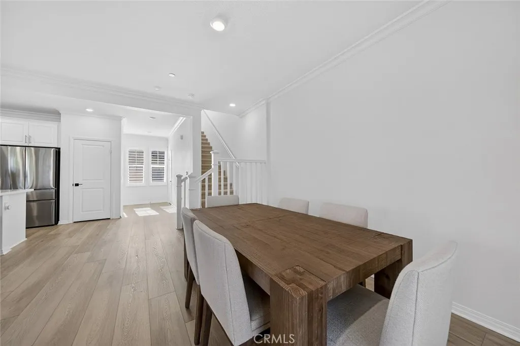 Spacious dining area