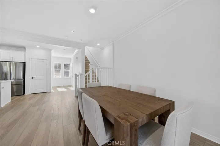 Spacious dining area