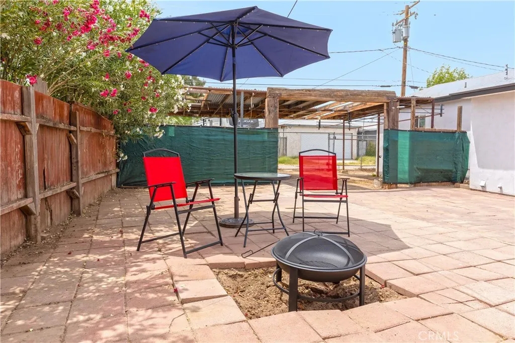 Back Yard Patio area