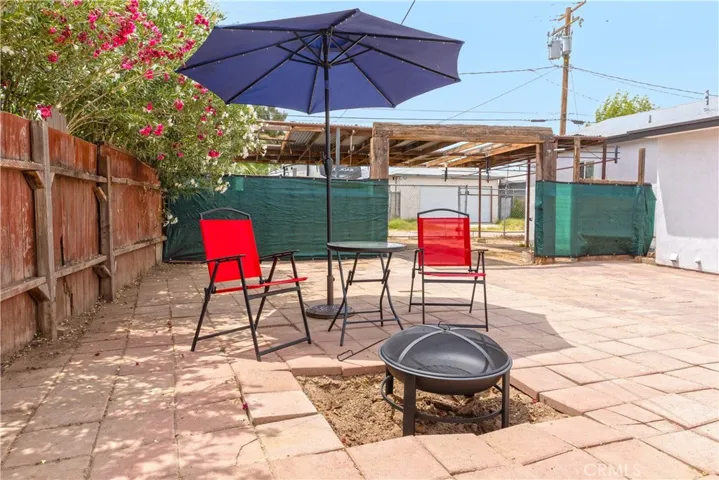 Back Yard Patio area