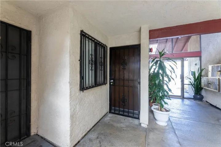 Unit next to entrance and mailboxes