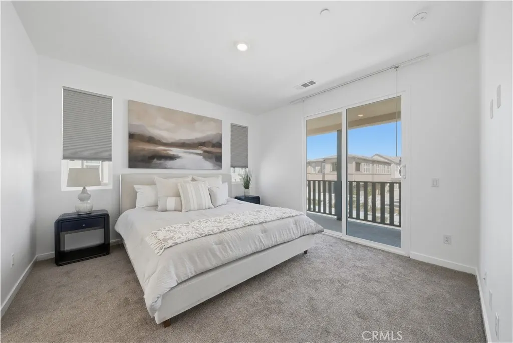Primary Ensuite with private deck - Staged