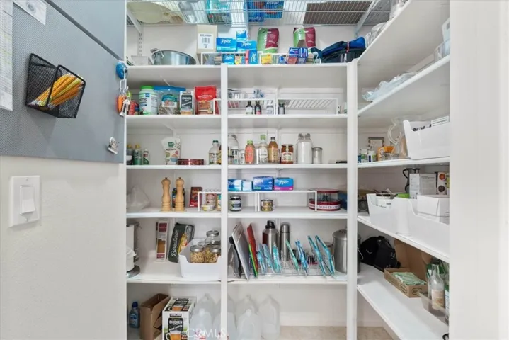 Large walk-in pantry to keep everything organized