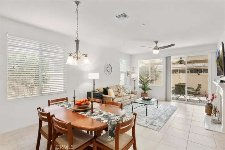 Light-filled dining area