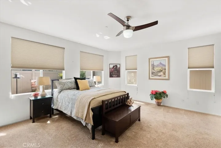 Spacious primary bedroom