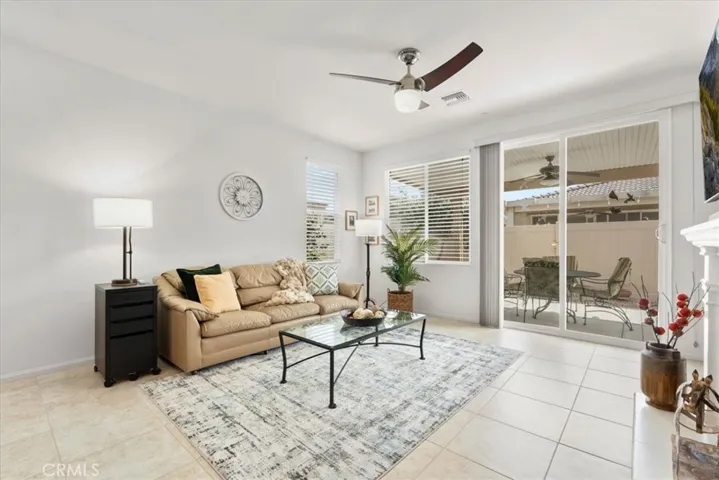 Easy-care tile flooring throughout main living areas