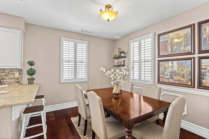dining area off kitchen - furnishings available for sale