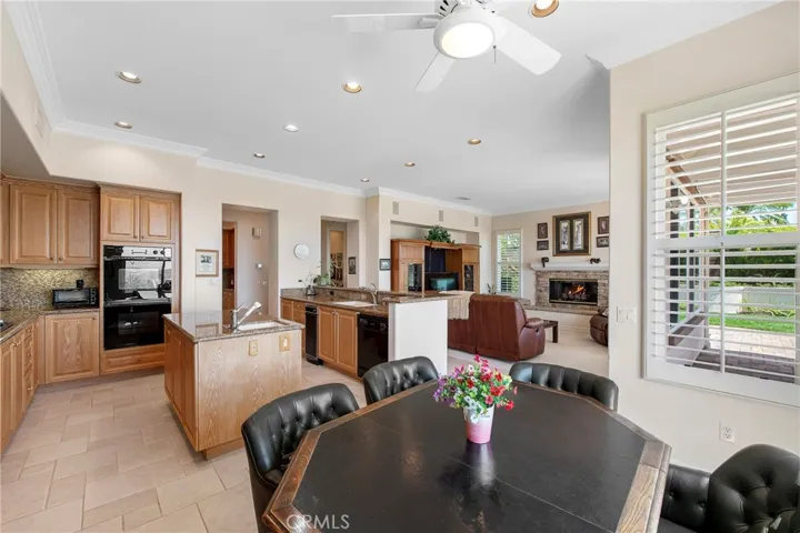 View of Kitchen Nook, Kitchen & Family Room