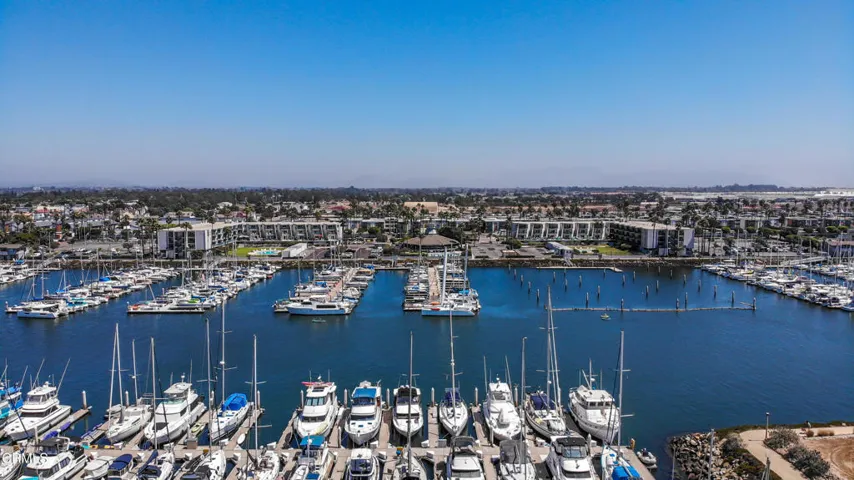 View from across the marina