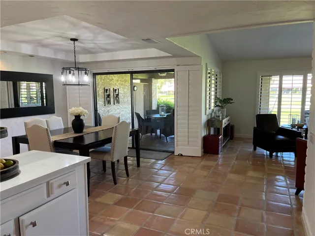 Golf course views from the Living and Dining areas