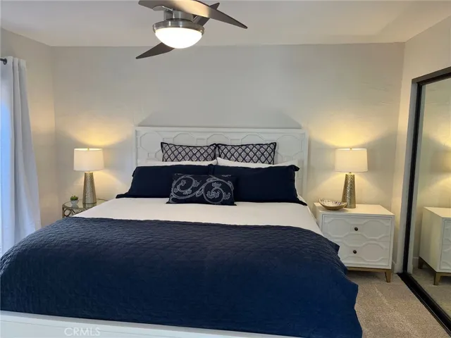 2nd bedroom with King bed and large closet