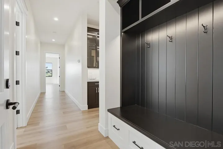 Mudroom off garage