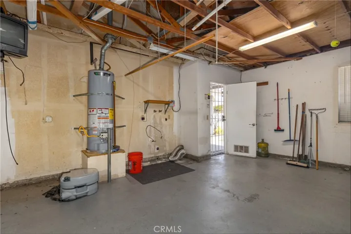 Garage with Security Door