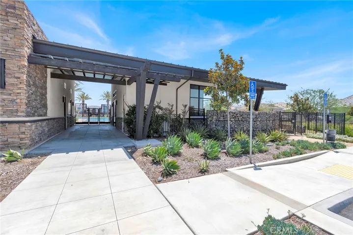 Community recreation entrance