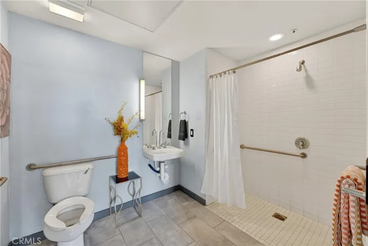 Ada Accessible main level bathroom with shower