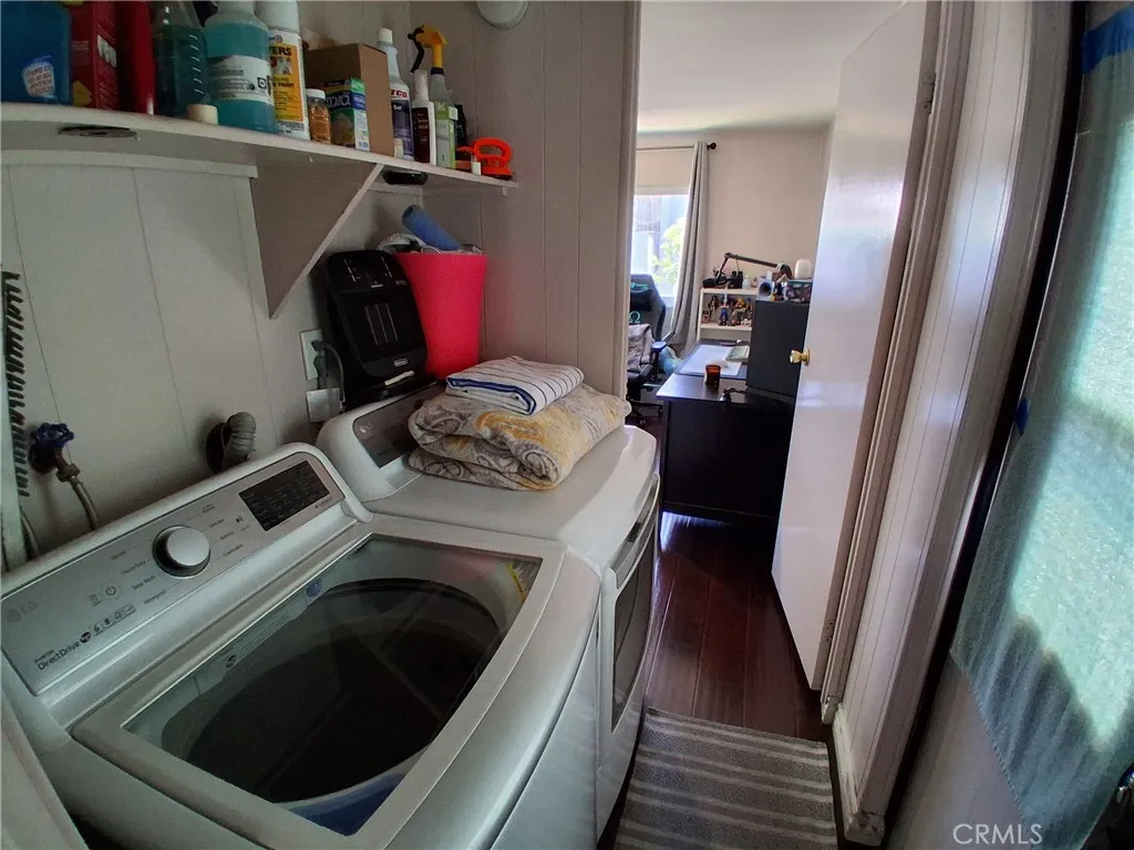 Move-In Ready Laundry Space with Washer and Dryer Included.
