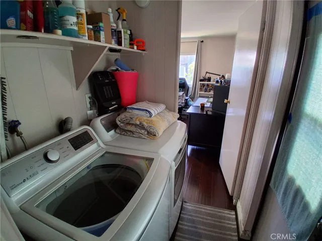 Move-In Ready Laundry Space with Washer and Dryer Included.