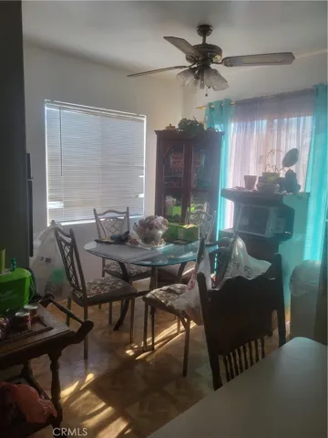 Sunny eating area