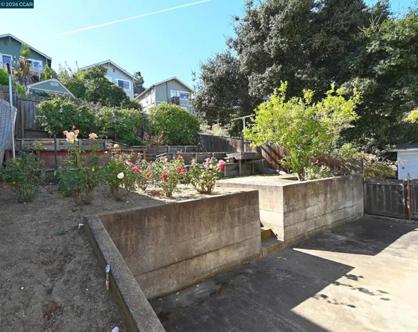 Backyard with small Patio Area