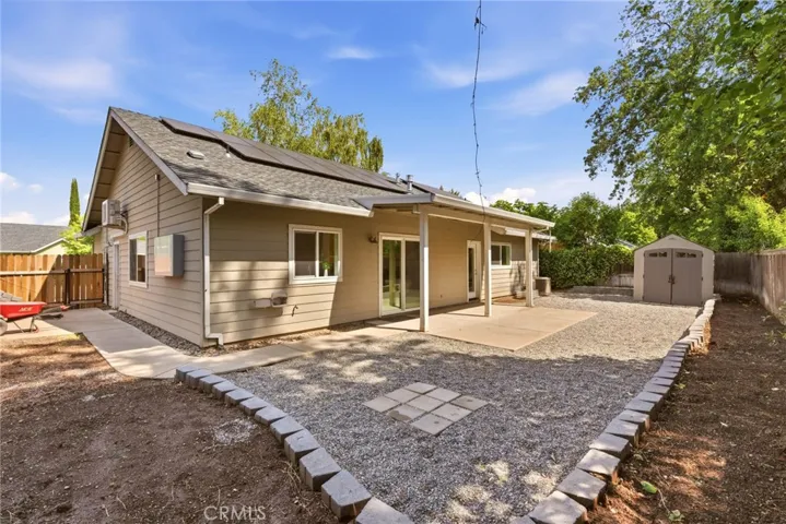 Backyard offers privacy and easy maintenance!