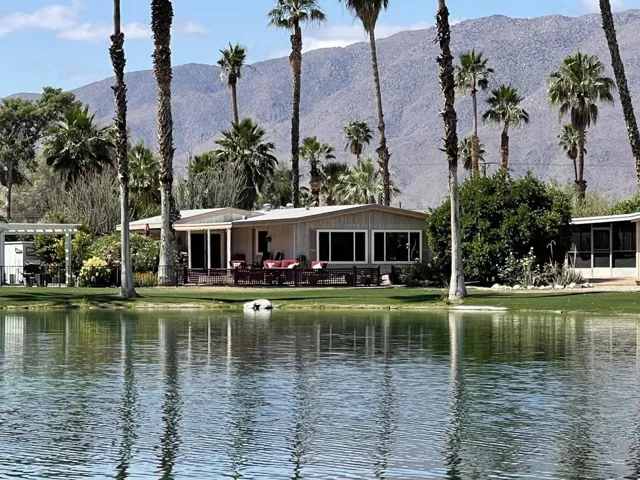 View from across Swan Lake
