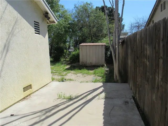 extra concrete in back yard
