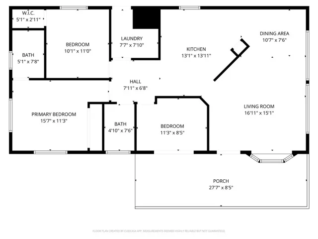 Floor Plan- Dimensions are only estimated.