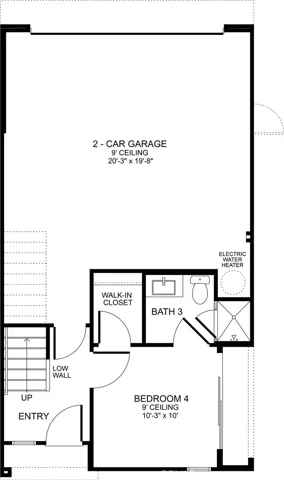Floor plan representative first floor