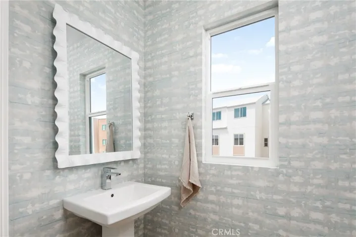 Model home powder bath on second floor