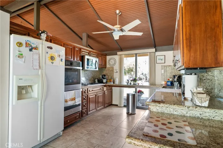 Kitchen featuring granite countertops