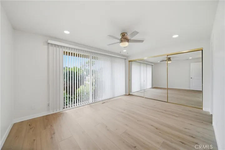 Updated primary bedroom