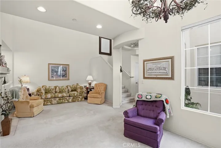 View Of Living Room From Dining Area