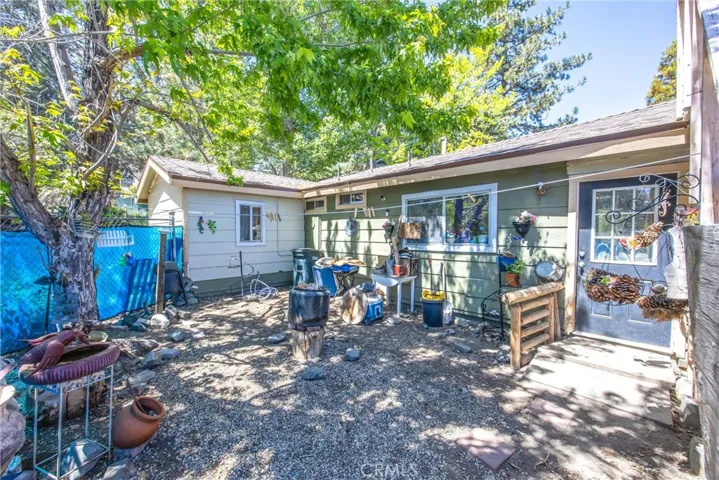 Back enclosed patio area.