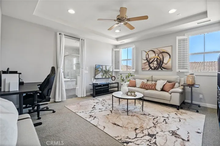 Oversized master exterior room currently being used as sitting room, but can easily be converted to master bedroom and have interior room be the master bonus room