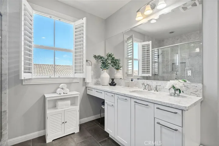 Master bathroom vanity area