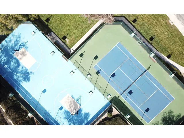 HOA tennis and basketball courts