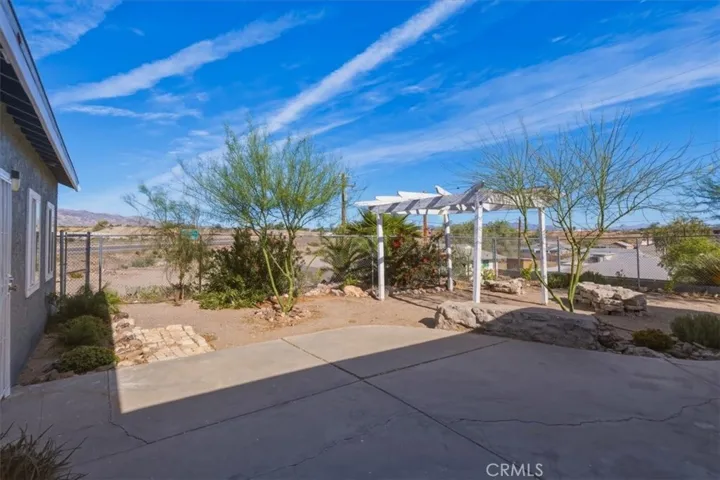 Back yard attached to house.