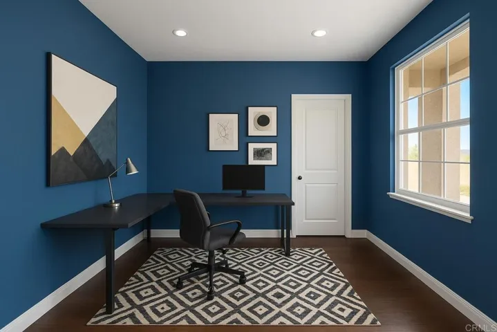office virtually staged