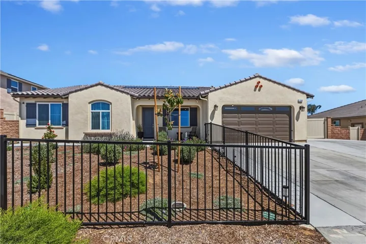Fenced in front yard