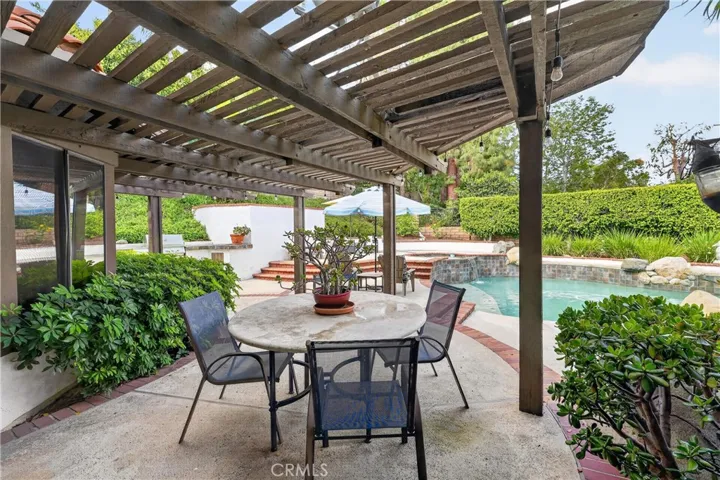 Backyard Patio Area off Kitchen and Family Room