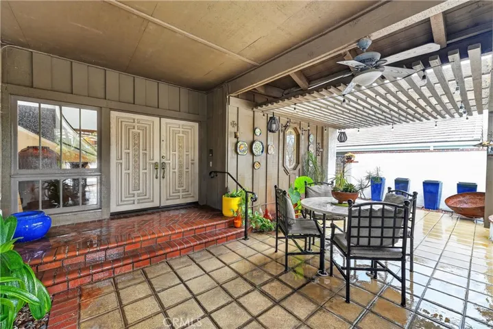 Front Entry and covered front porch area