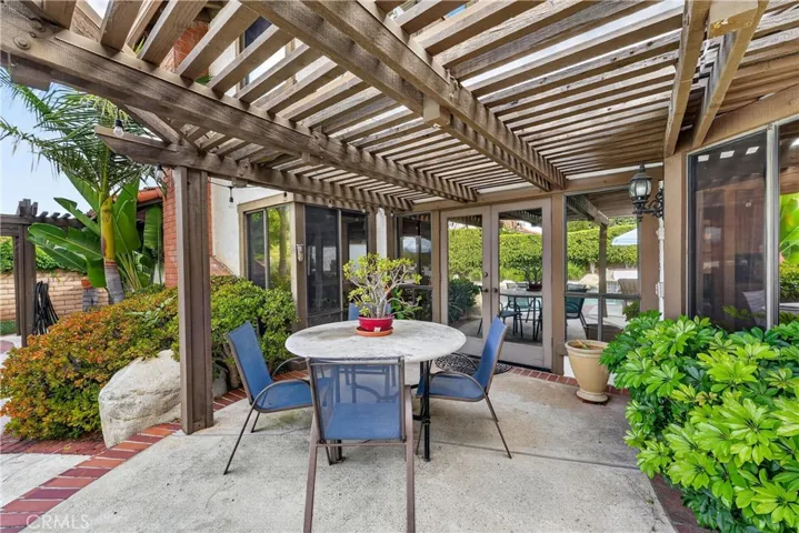 Backyard Patio Area off Kitchen and Family Room