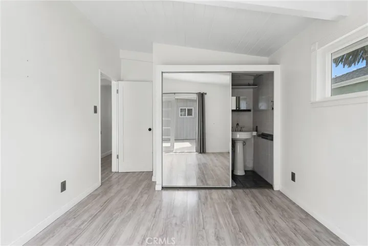 half bath put into the closet of bedroom one