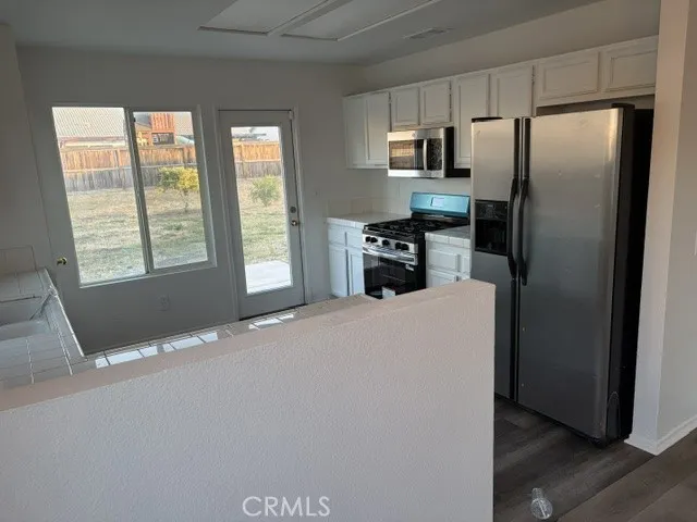 Looking inside kitchen from dining area