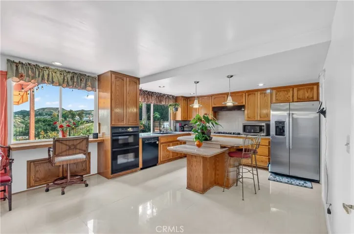Original wooden cabinetry adds warmth and timeless character.