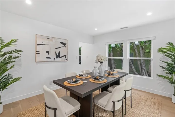 Spacious dining room