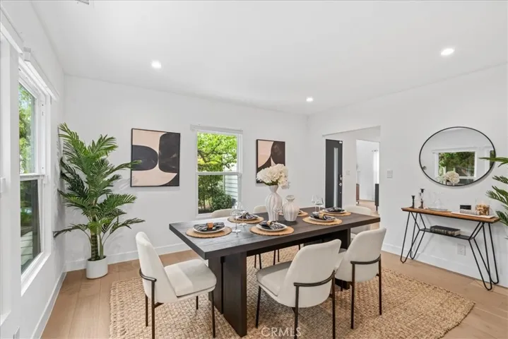 Spacious dining room