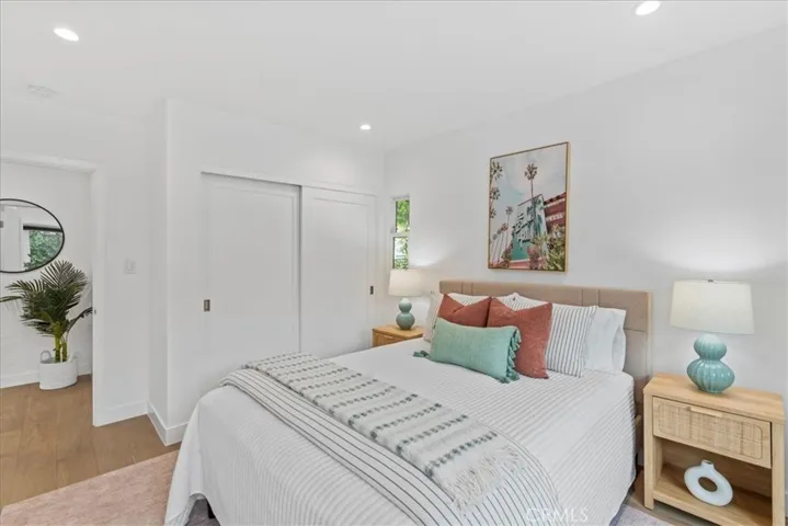 Bedroom 2 with bypass closet doors