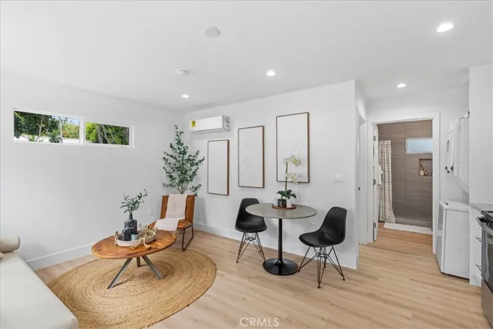 ADU kitchen and living room